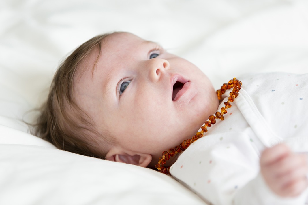 baby teething beads necklace